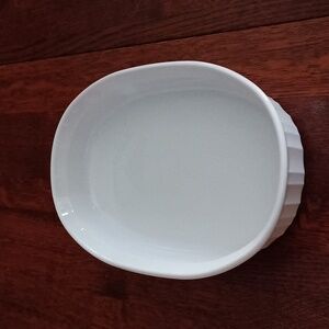 CorningWare Ceramic French White Oval Casserole Baking Dish b550